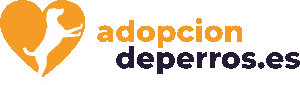 Logo adopción de perros negro 180