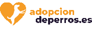 Logo adopción de perros negro 180